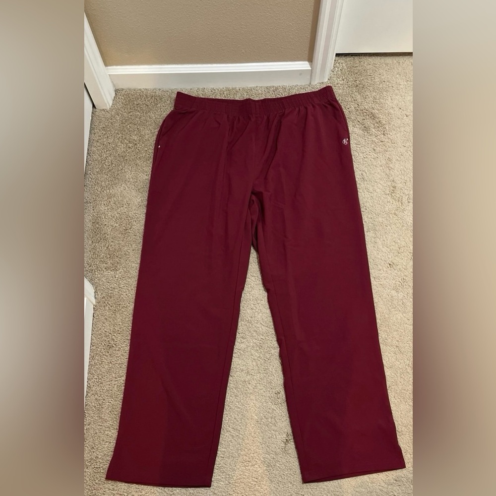 Women's Burgundy Straight Leg Pants